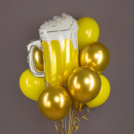 Шар (29''/74 см) Фигура, Пиво в кружке, 1 шт., 15442