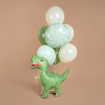 Шар (24''/61 см) Фигура 3D, Динозавр Тираннозавр, Зеленый, 1 шт., 27112