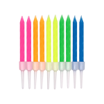 Свечи Спирали, Голубой, 0,5*5 + 2 см, 10 шт. с держат., 802925