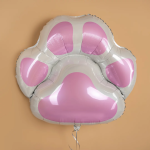 Шар (30''/76 см) Фигура, Лапка, Розовый, 1 шт., 901862RS